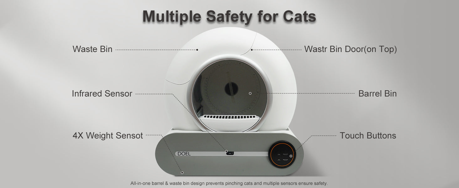 65L Self-Cleaning Cat Litter Box – Automatic, Smart App Control - COOLCrown Store