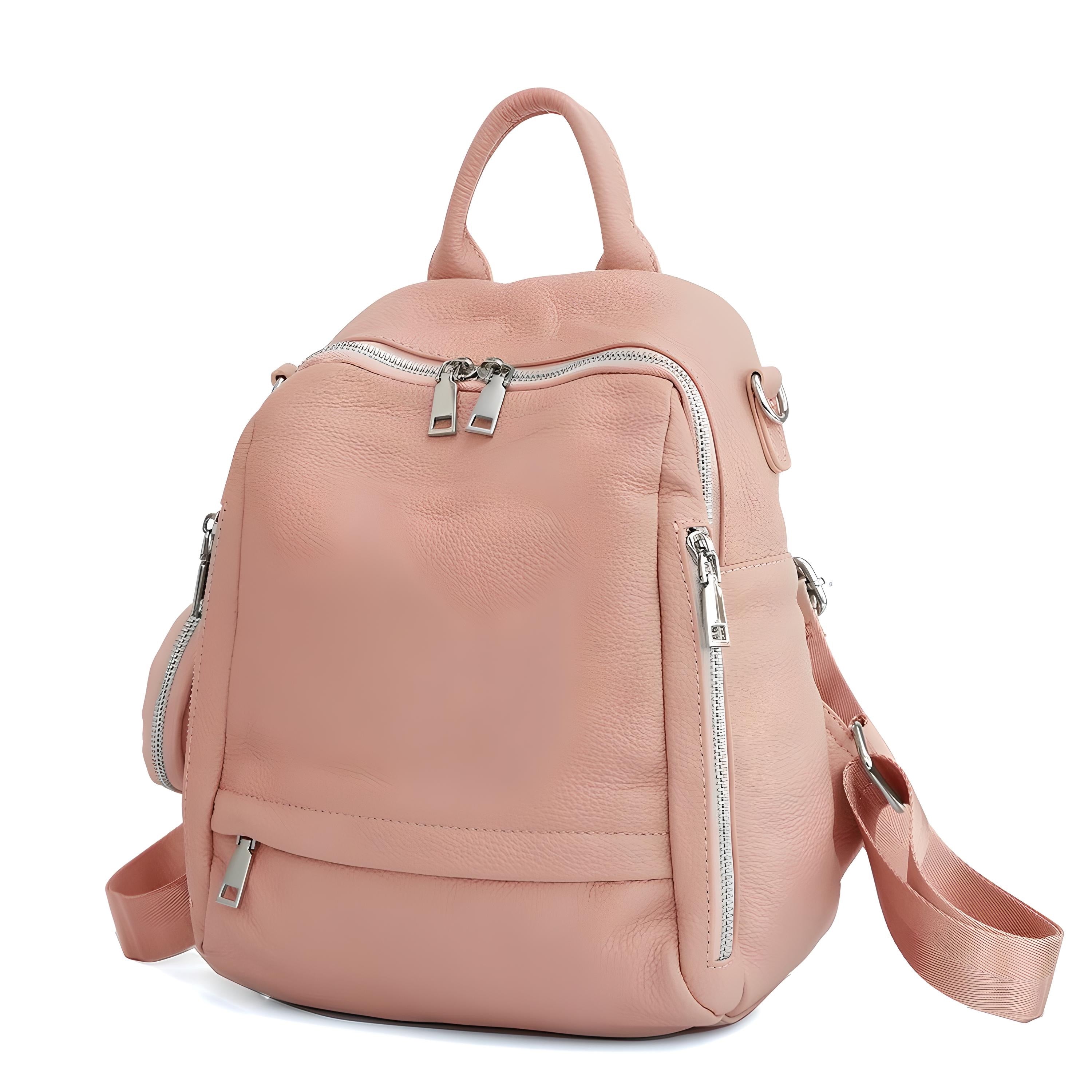 Genuine Leather School Backpack - COOLCrown Store
