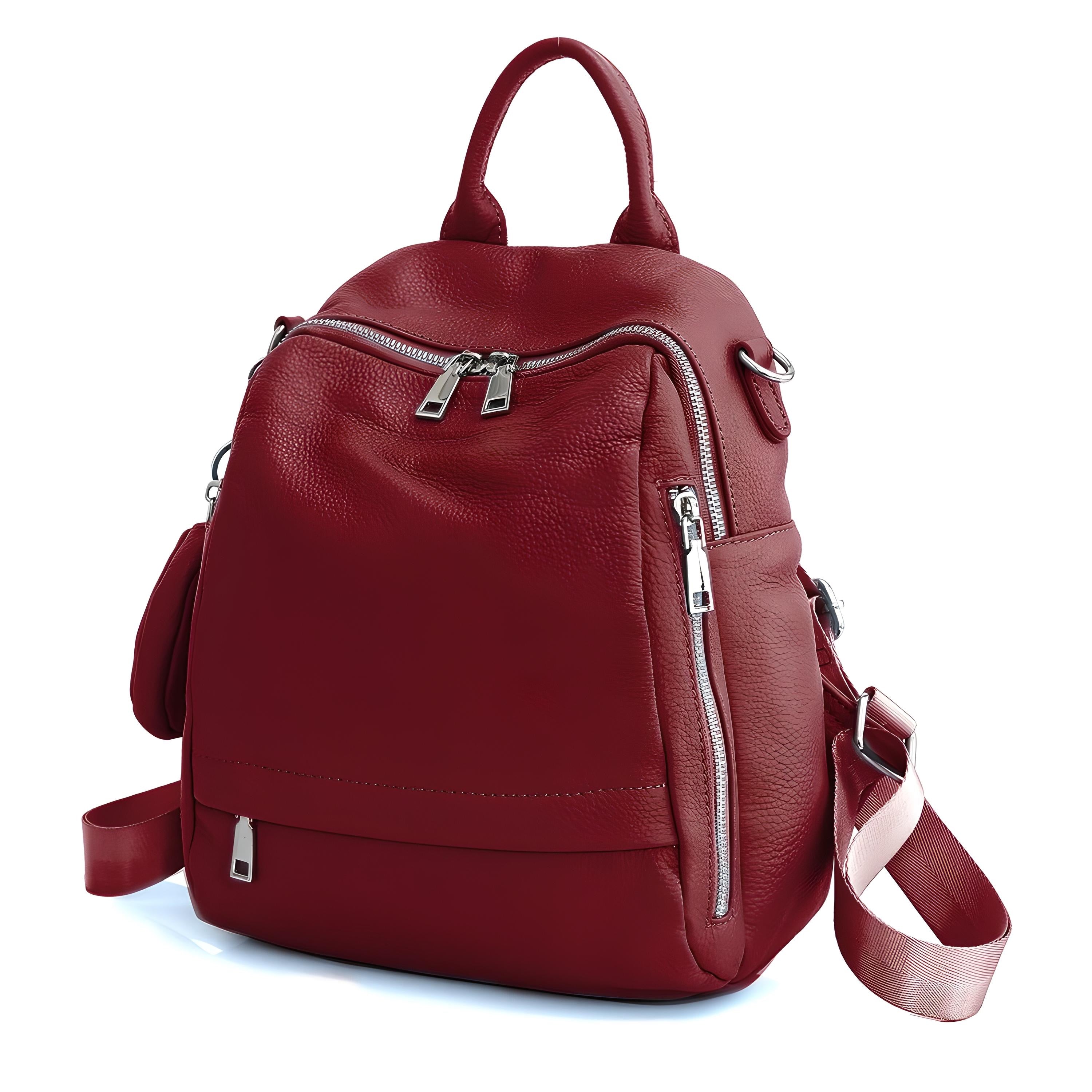 Genuine Leather School Backpack - COOLCrown Store