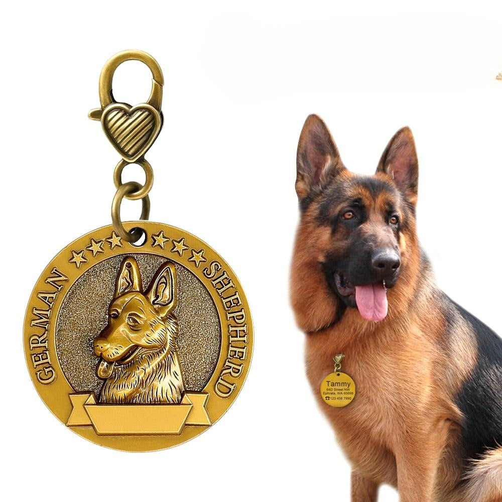 Unique Personalized Engraved Pet Cat Dog ID Tag - COOLCrown Store