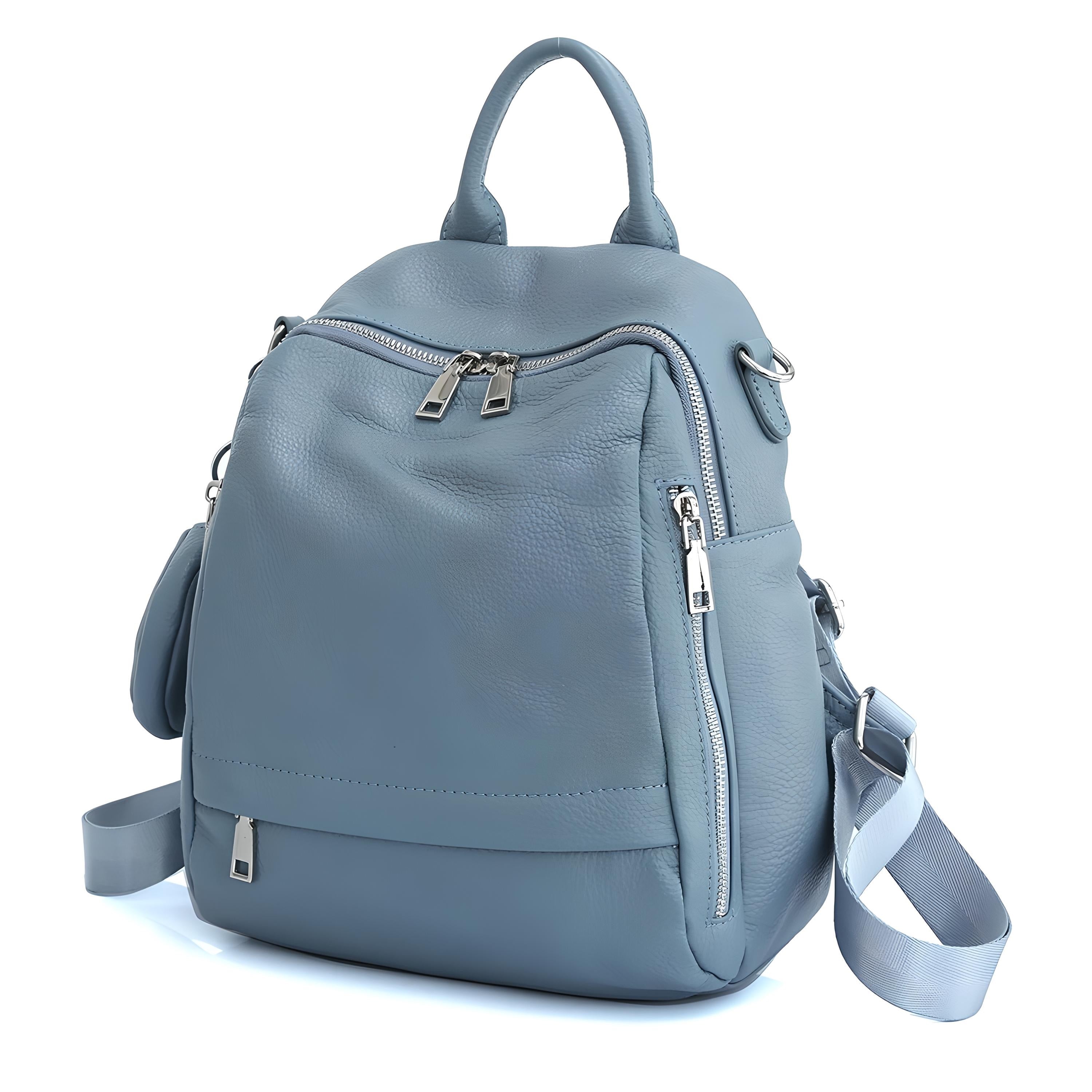Genuine Leather School Backpack - COOLCrown Store