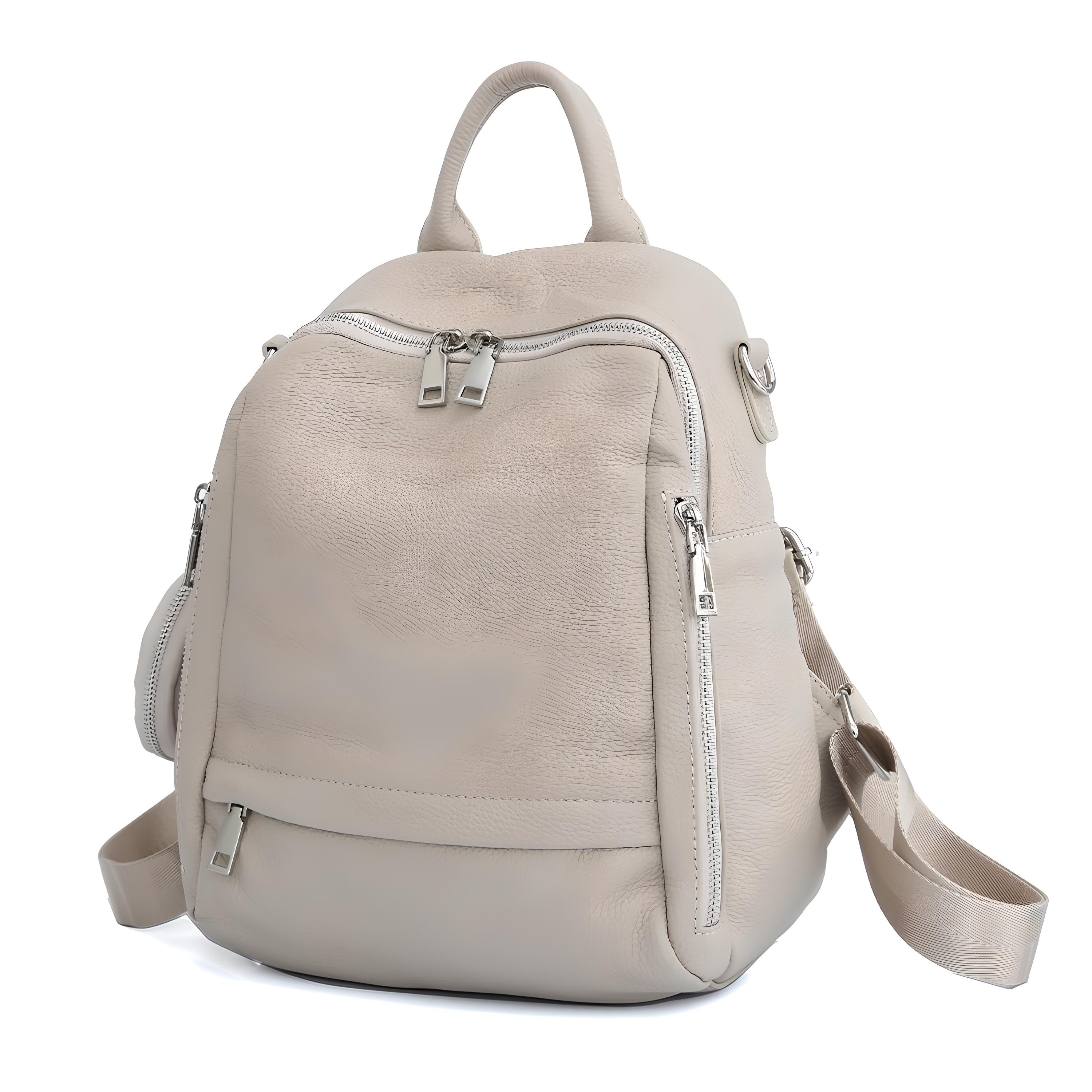 Genuine Leather School Backpack - COOLCrown Store