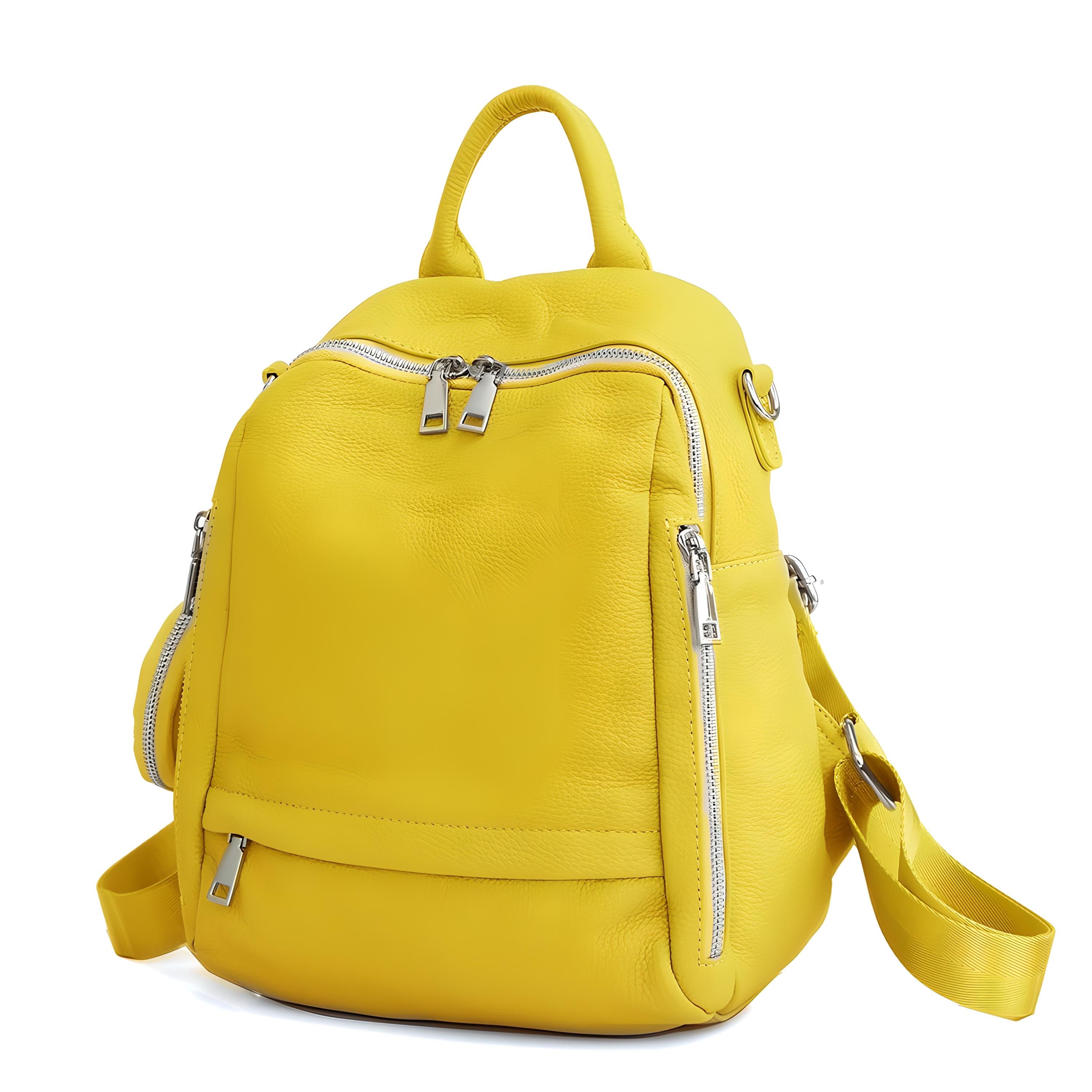 Genuine Leather School Backpack - COOLCrown Store