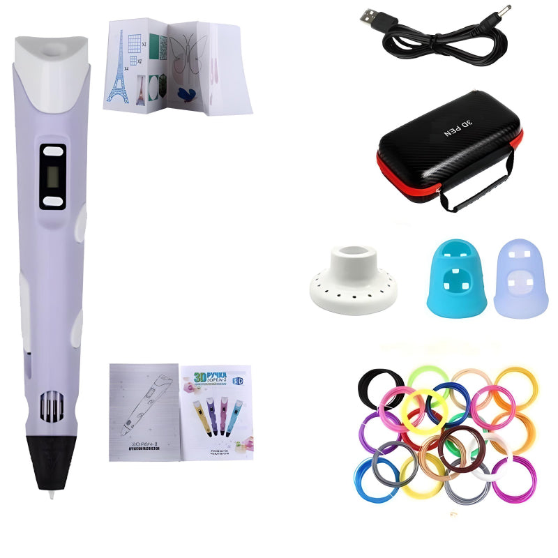 Safe 3D Pen For Children’s Drawing With 200M PLA Filament - COOLCrown Store
