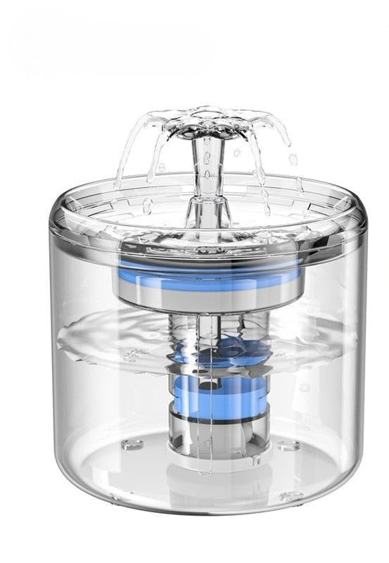 Transparent Intelligent Cat Water Fountain - COOLCrown Store