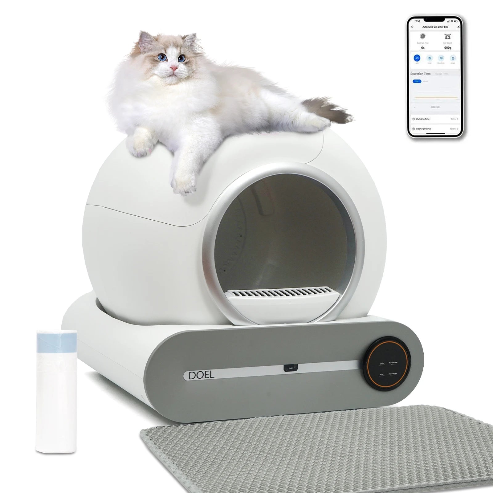 65L Self-Cleaning Cat Litter Box – Automatic, Smart App Control - COOLCrown Store
