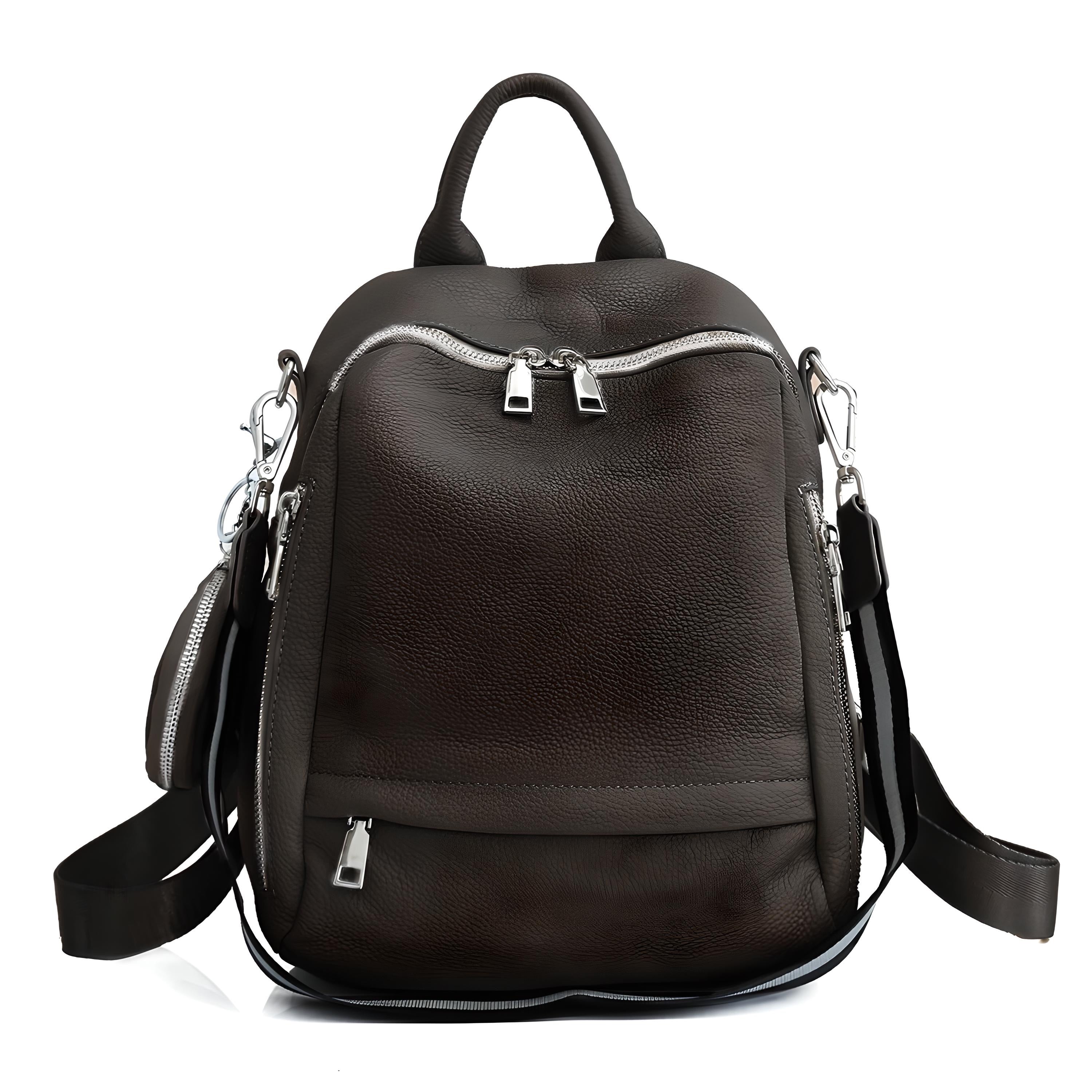 Genuine Leather School Backpack - COOLCrown Store