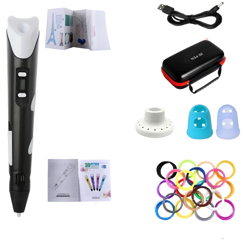 Safe 3D Pen For Children’s Drawing With 200M PLA Filament - COOLCrown Store