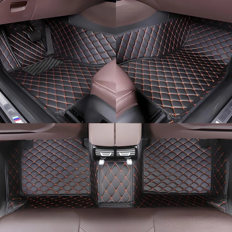 Premium Custom Luxury Car Floor Mats – Waterproof, Full Set for All Car Models - COOLCrown Store