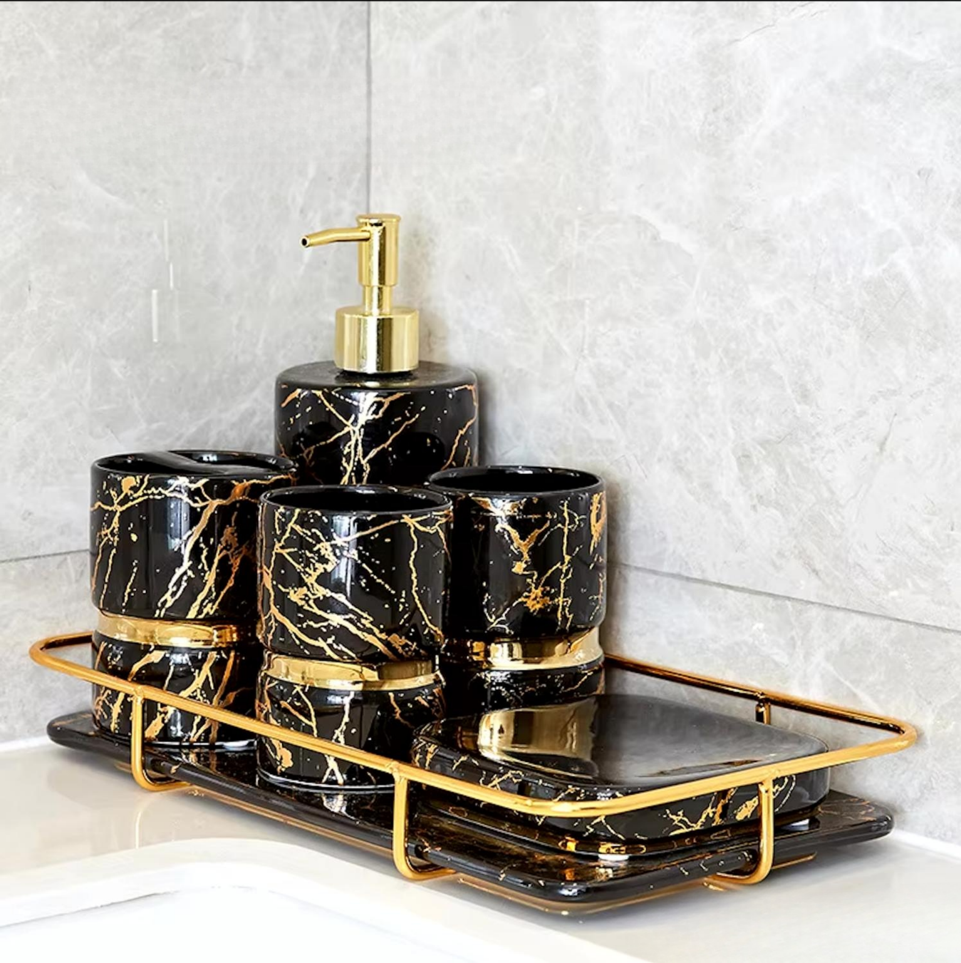 Nordic Ceramic Bathroom Storage Accessories - COOLCrown Store