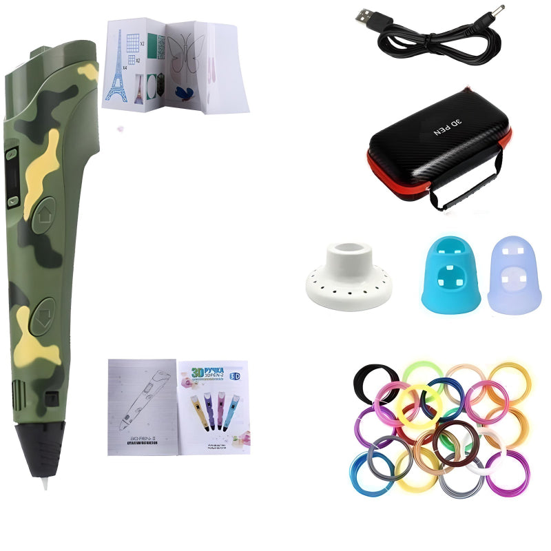 Safe 3D Pen For Children’s Drawing With 200M PLA Filament - COOLCrown Store