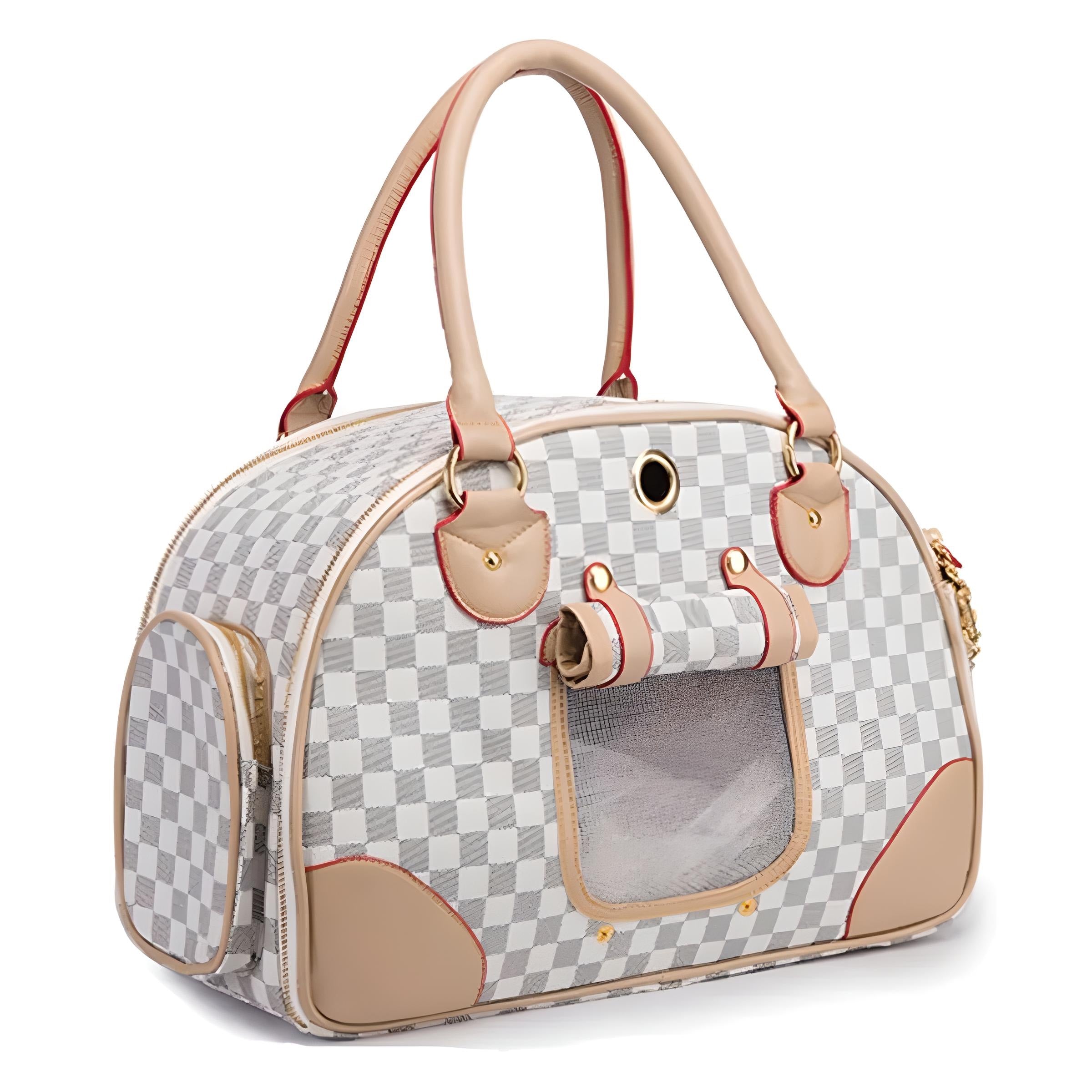 Foldable PU Leather Pet Carrier Bag – Small Dog & Cat Tote - COOLCrown Store