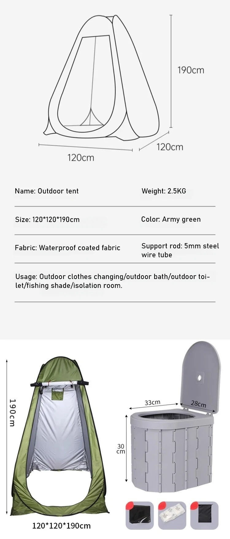 Autcarible Portable Toilet Folding Seat - COOLCrown Store