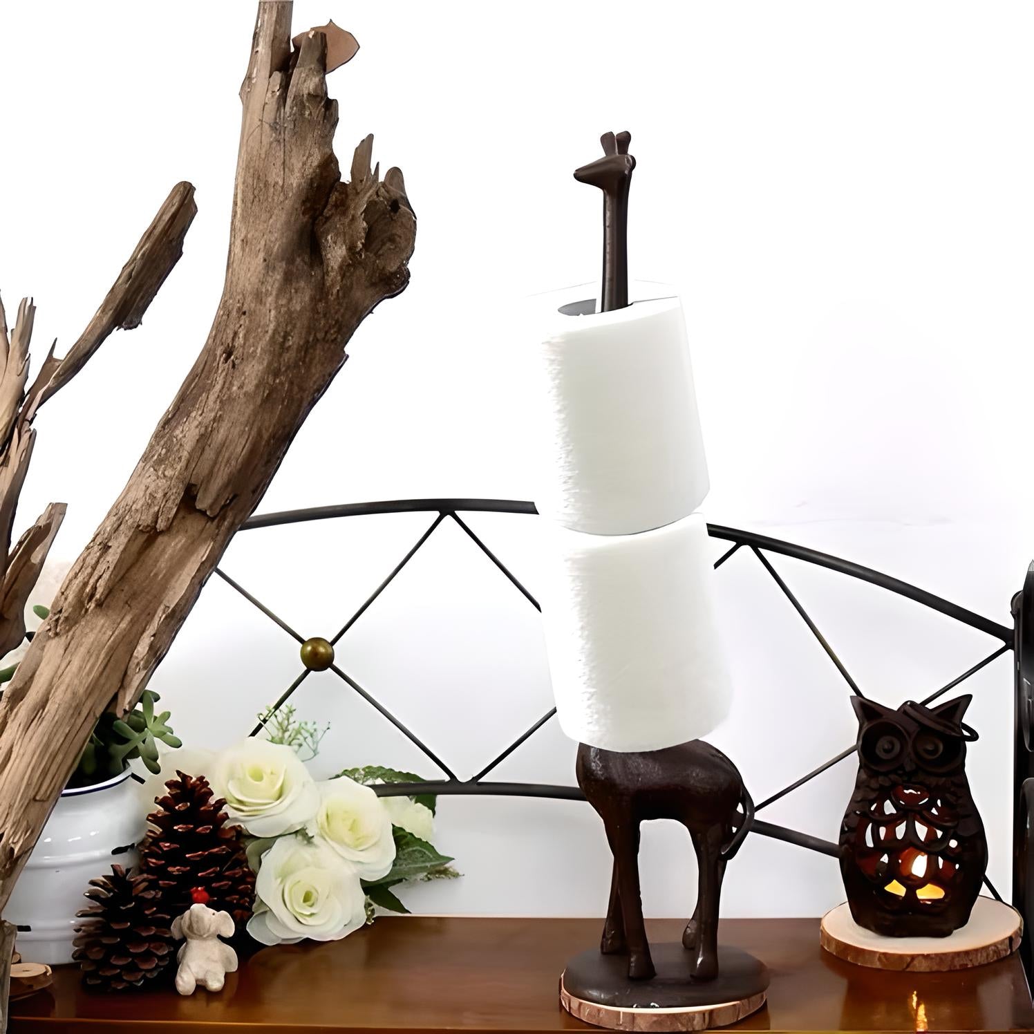 Giraffe Standing Toilet Paper Holder - COOLCrown Store