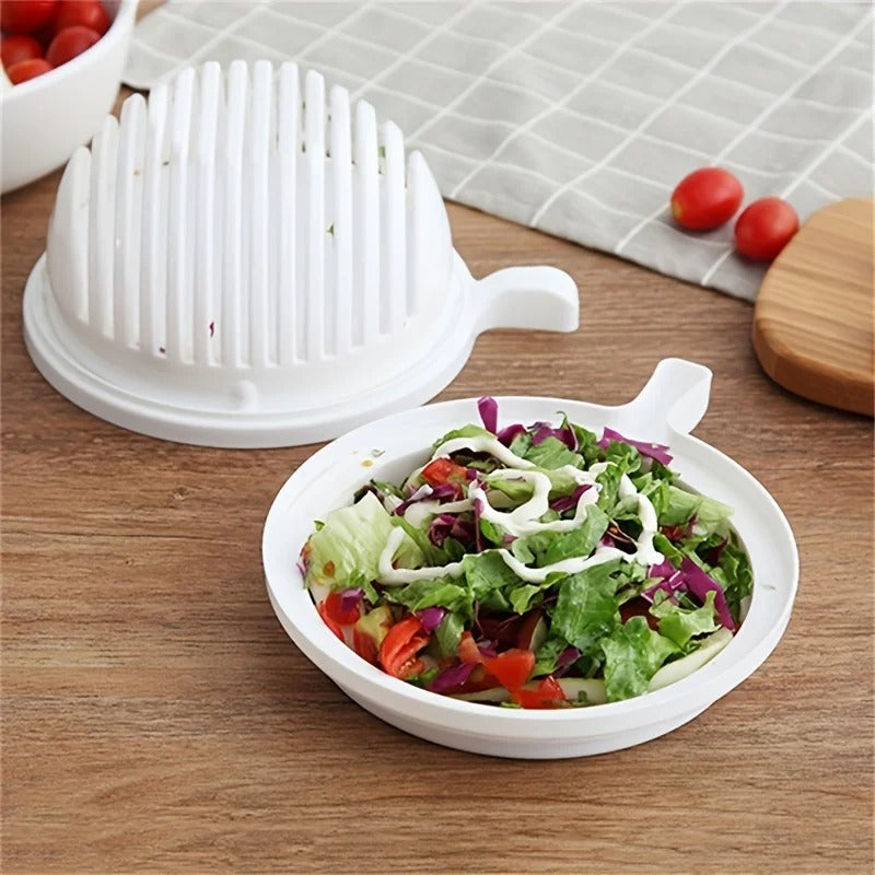 60 Seconds Salad Cutting Slicer Bowl