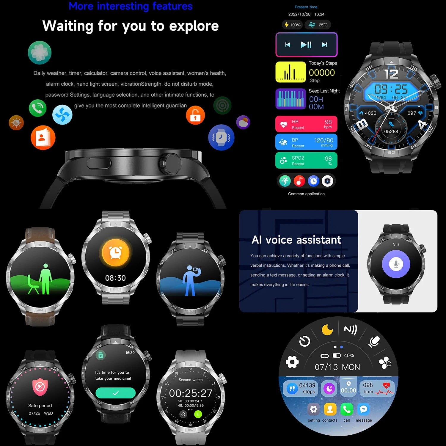 GT4 Pro+ Smartwatch GPS NFC AMOLED Bluetooth Call Tracker Watch - COOLCrown Store