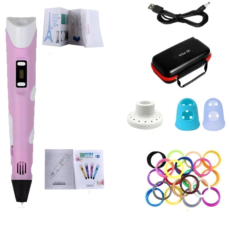 Safe 3D Pen For Children’s Drawing With 200M PLA Filament - COOLCrown Store