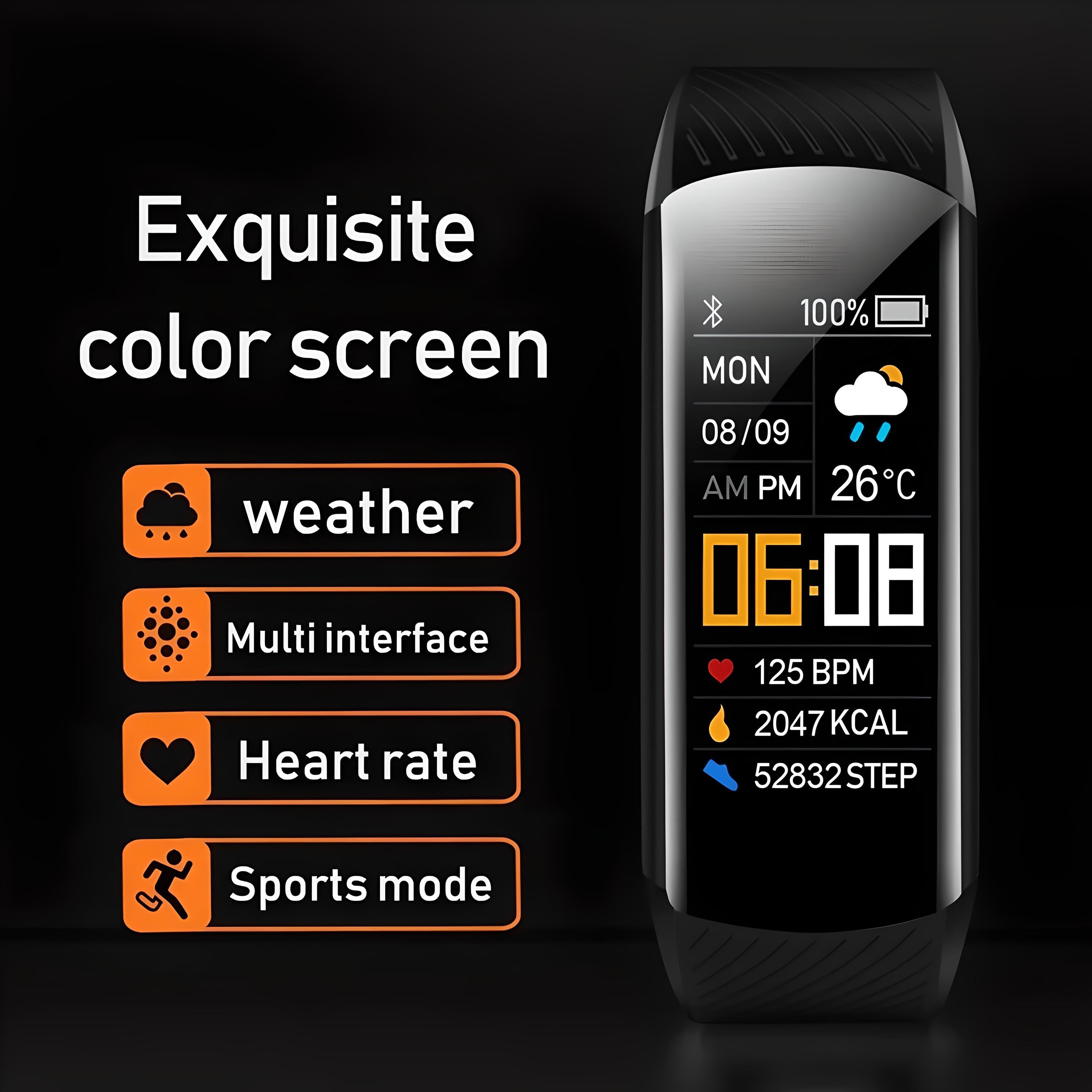 C5S Smart Fitness Tracker Watch – Waterproof Activity Band - COOLCrown Store