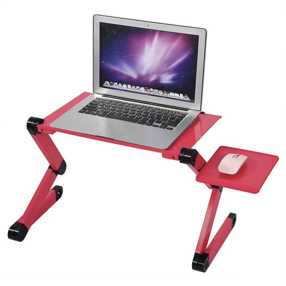 Adjustable Aluminum Laptop Desk Table Stand With Mouse Pad - COOLCrown Store