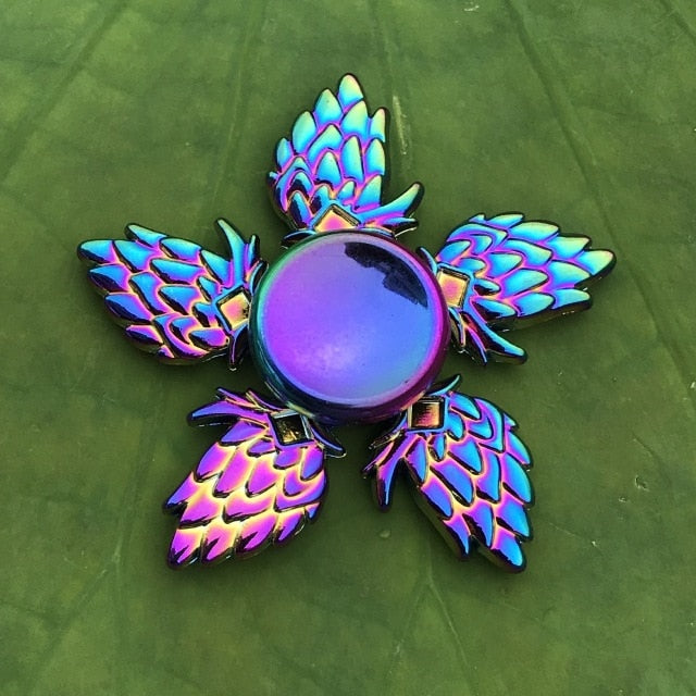 Rainbow Metal Finger Spinner Toy - COOLCrown Store