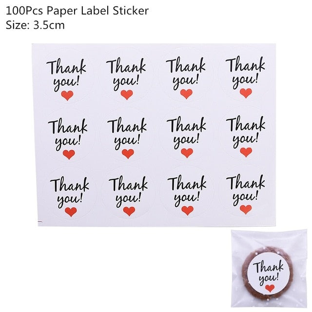 Kraft Paper Bags and Stickers For Candy or Gift - COOLCrown Store