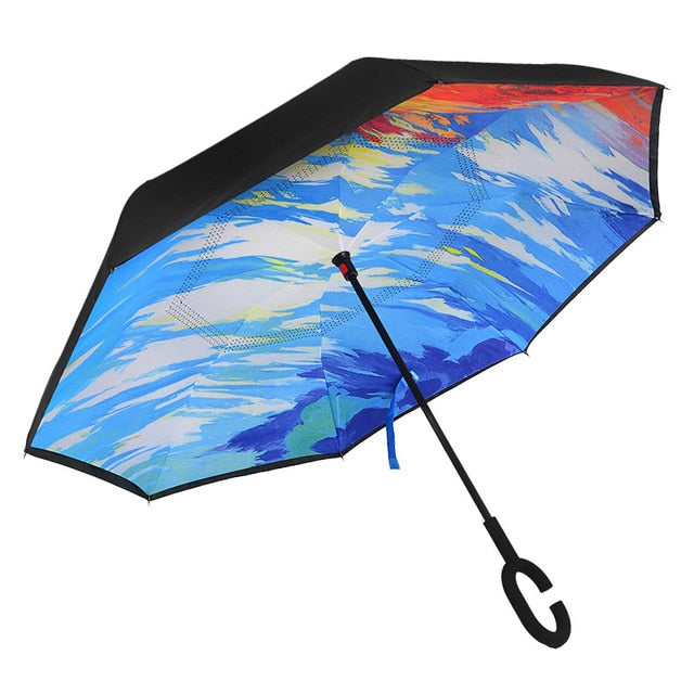 Reverse Double Layer Inverted Umbrella - COOLCrown Store