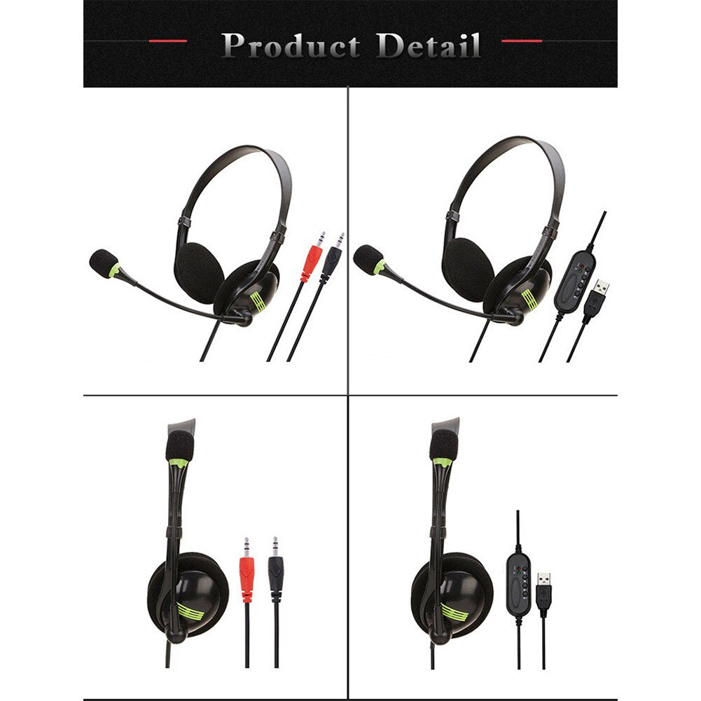 Call Center Wired Super Bass Omnidirectional Microphone USB 3.5mm Mic - COOLCrown Store