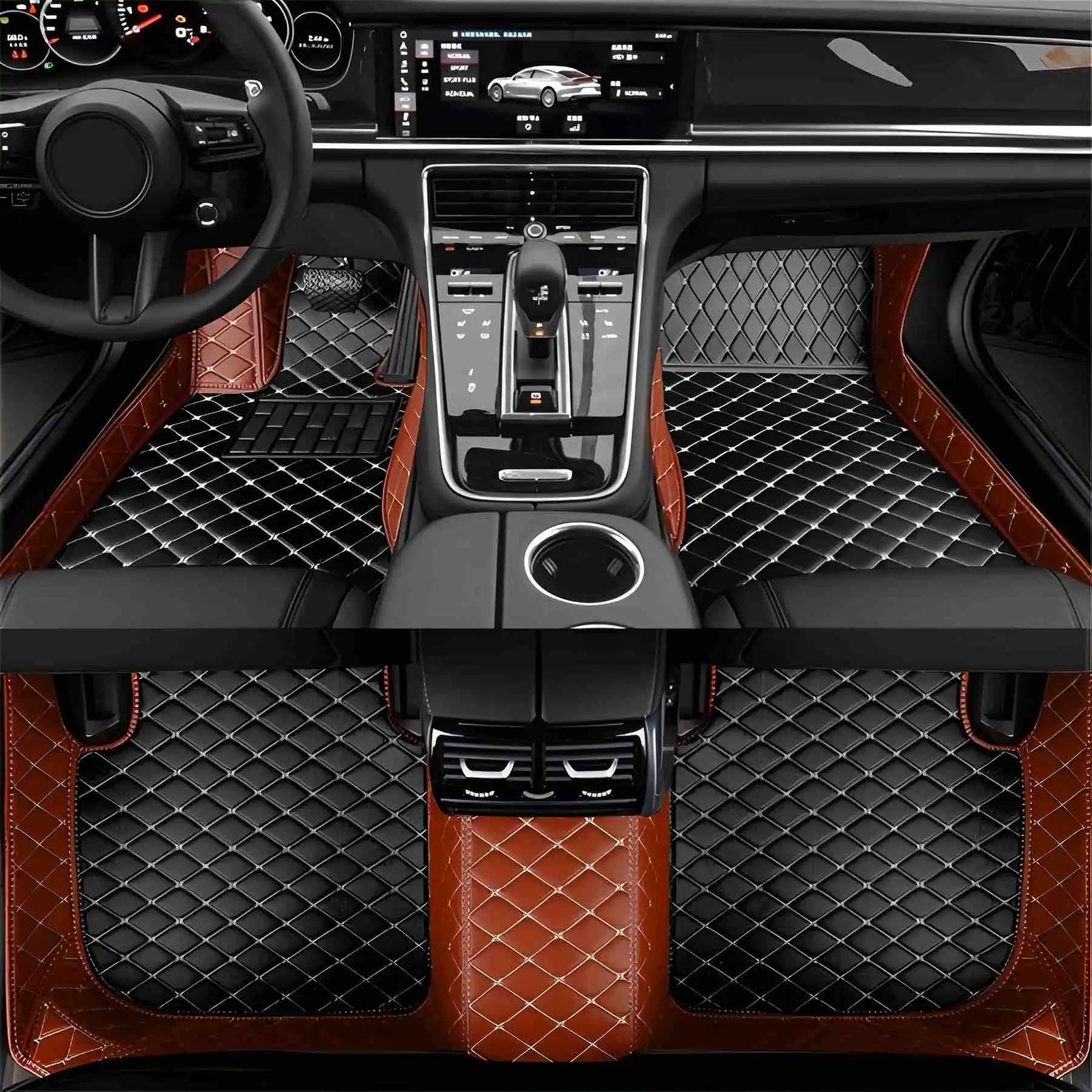 Premium Custom Luxury Car Floor Mats – Waterproof, Full Set for All Car Models