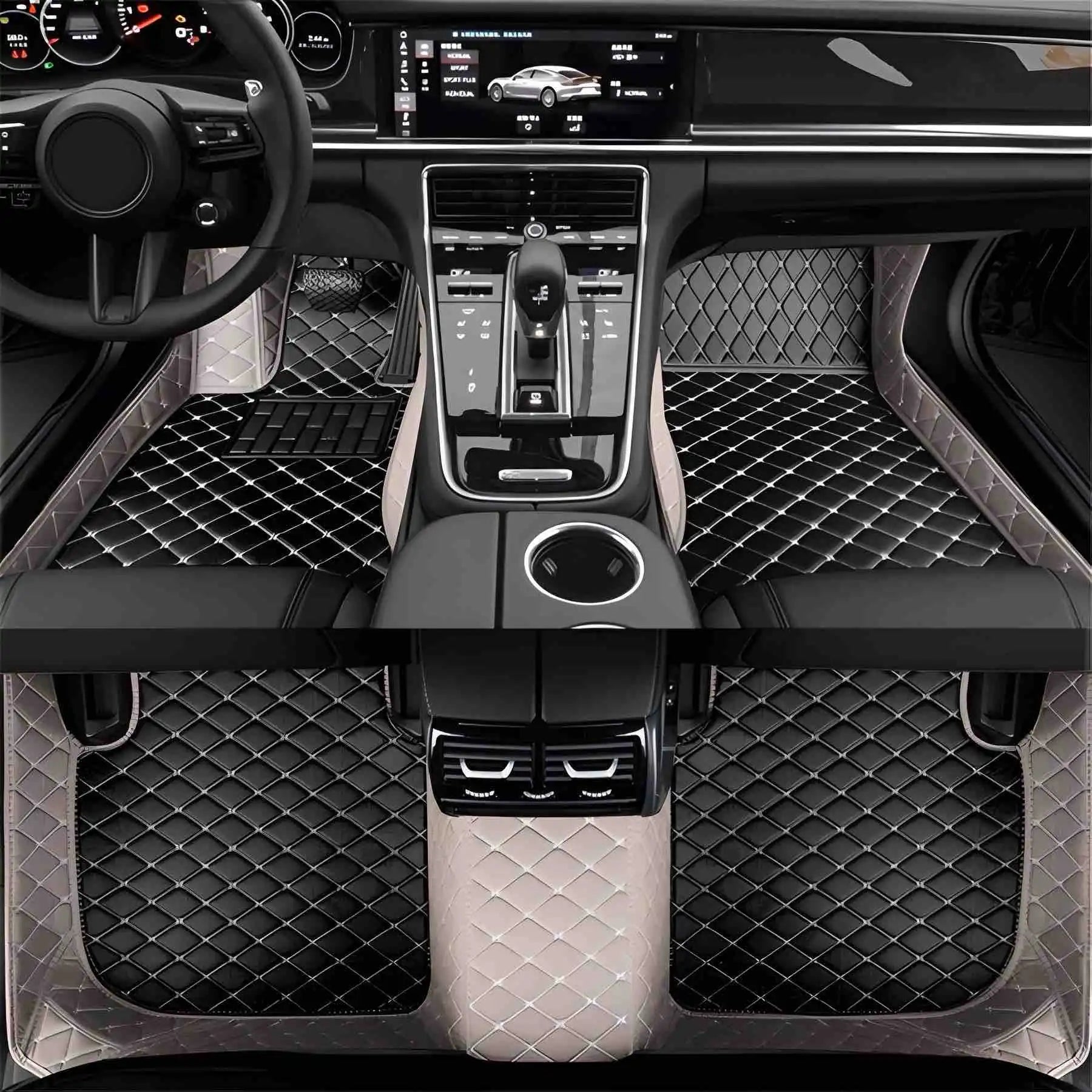 Premium Custom Luxury Car Floor Mats – Waterproof, Full Set for All Car Models