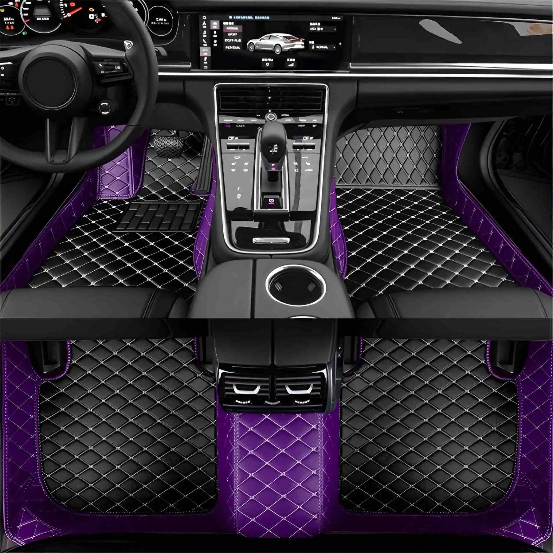 Premium Custom Luxury Car Floor Mats – Waterproof, Full Set for All Car Models