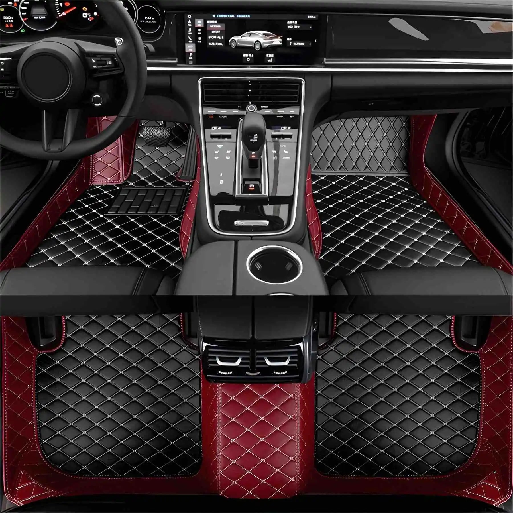 Premium Custom Luxury Car Floor Mats – Waterproof, Full Set for All Car Models