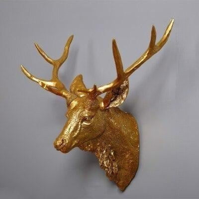 Faux Deer Head Wall Decor