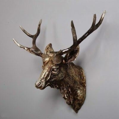 Faux Deer Head Wall Decor