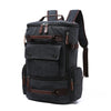 Men's Vintage Canvas Backpack Travel Laptop Bag Large Capacity Durable