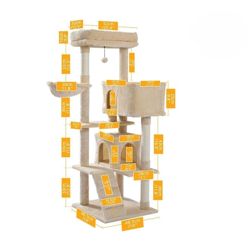 Multi-Level Cat Sisal Tower