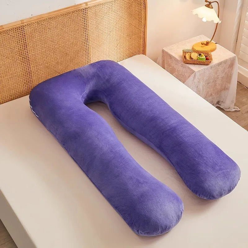 U-Shaped Pregnancy Pillow – Full Body Maternity Support for Back & Belly Sleep - COOLCrown Store