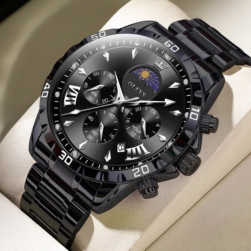 Original Moon Phase Men’s Luminous Waterproof Watch