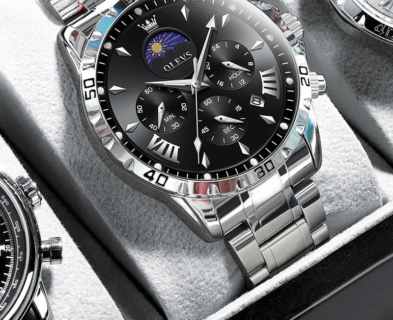 Original Moon Phase Men’s Luminous Waterproof Watch
