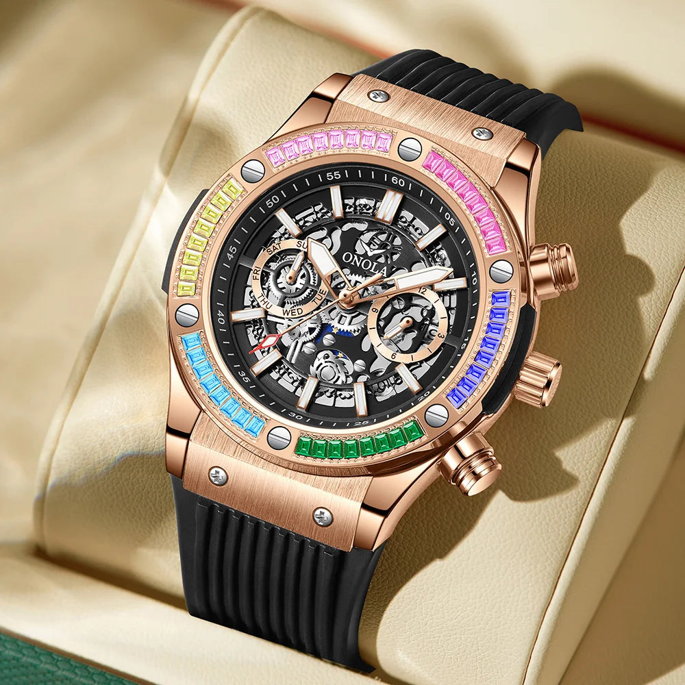 Luxury Mechanical Watch Men Waterproof Luminous Sports Design