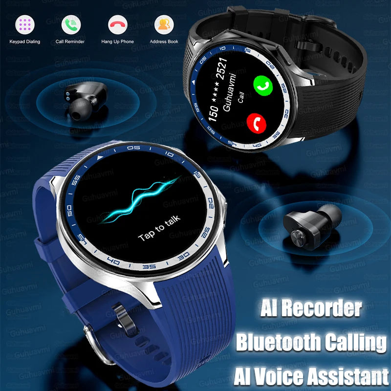 Men’s 32GB Smart Watch AMOLED 1.43'' Bluetooth Call Fitness