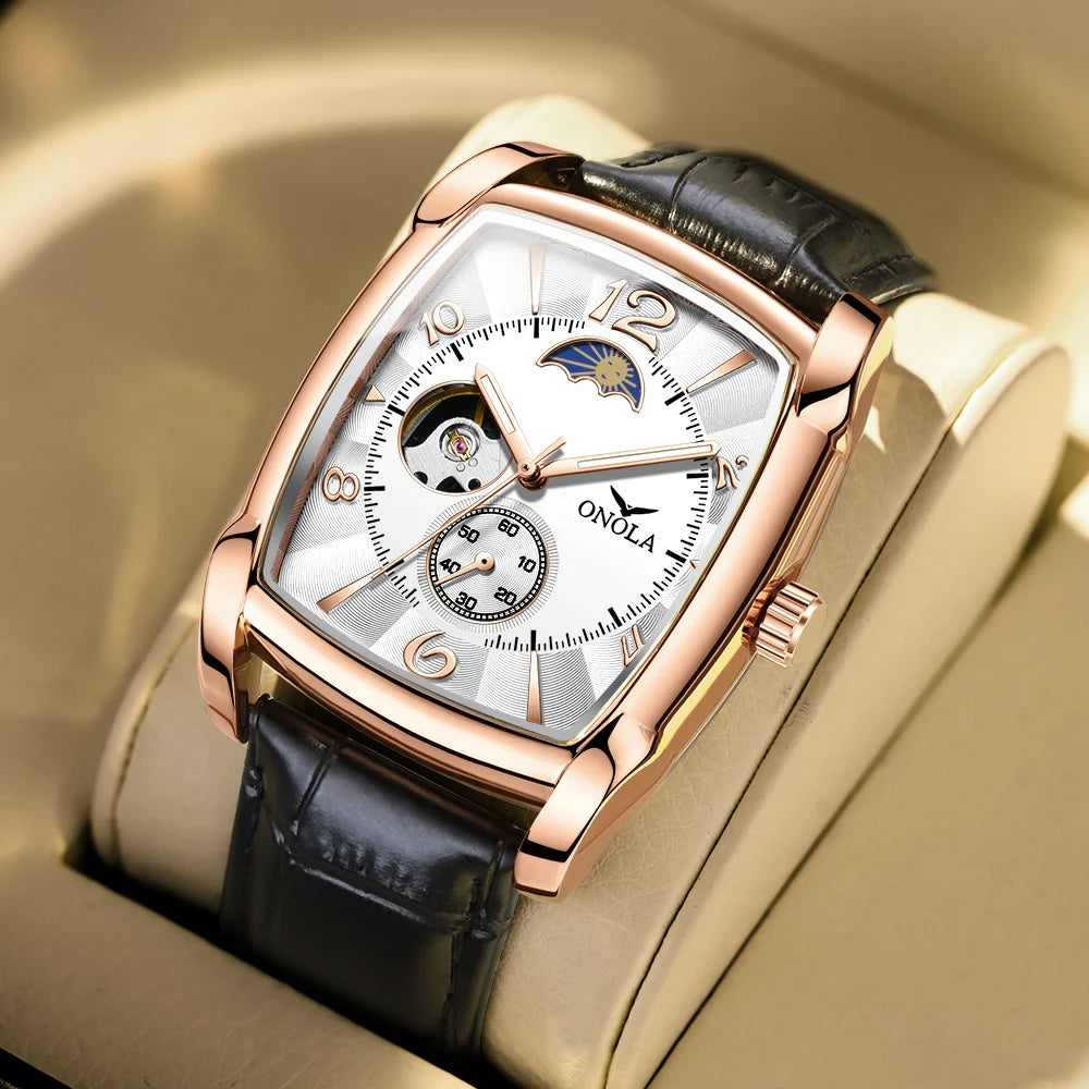 Retro Luxury Men’s Automatic Mechanical Watch Waterproof Night Light
