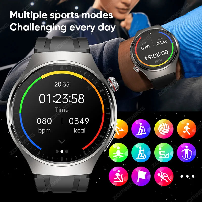 MT200 Smart Watch AMOLED ECG PPG Heart Rate BP Temp Fitness Tracker