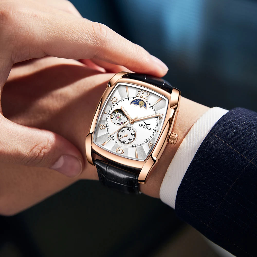 Retro Luxury Men’s Automatic Mechanical Watch Waterproof Night Light