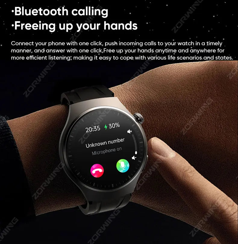 MT200 Smart Watch AMOLED ECG PPG Heart Rate BP Temp Fitness Tracker