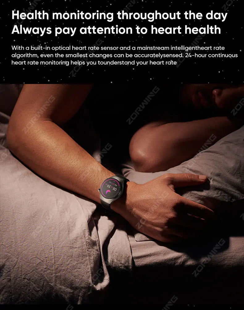 MT200 Smart Watch AMOLED ECG PPG Heart Rate BP Temp Fitness Tracker