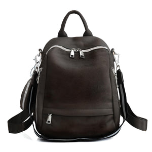 Genuine Leather School Backpack