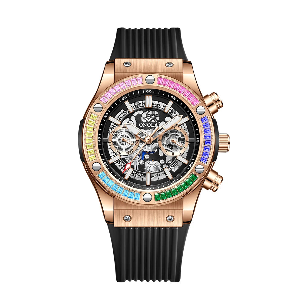 Luxury Mechanical Watch Men Waterproof Luminous Sports Design