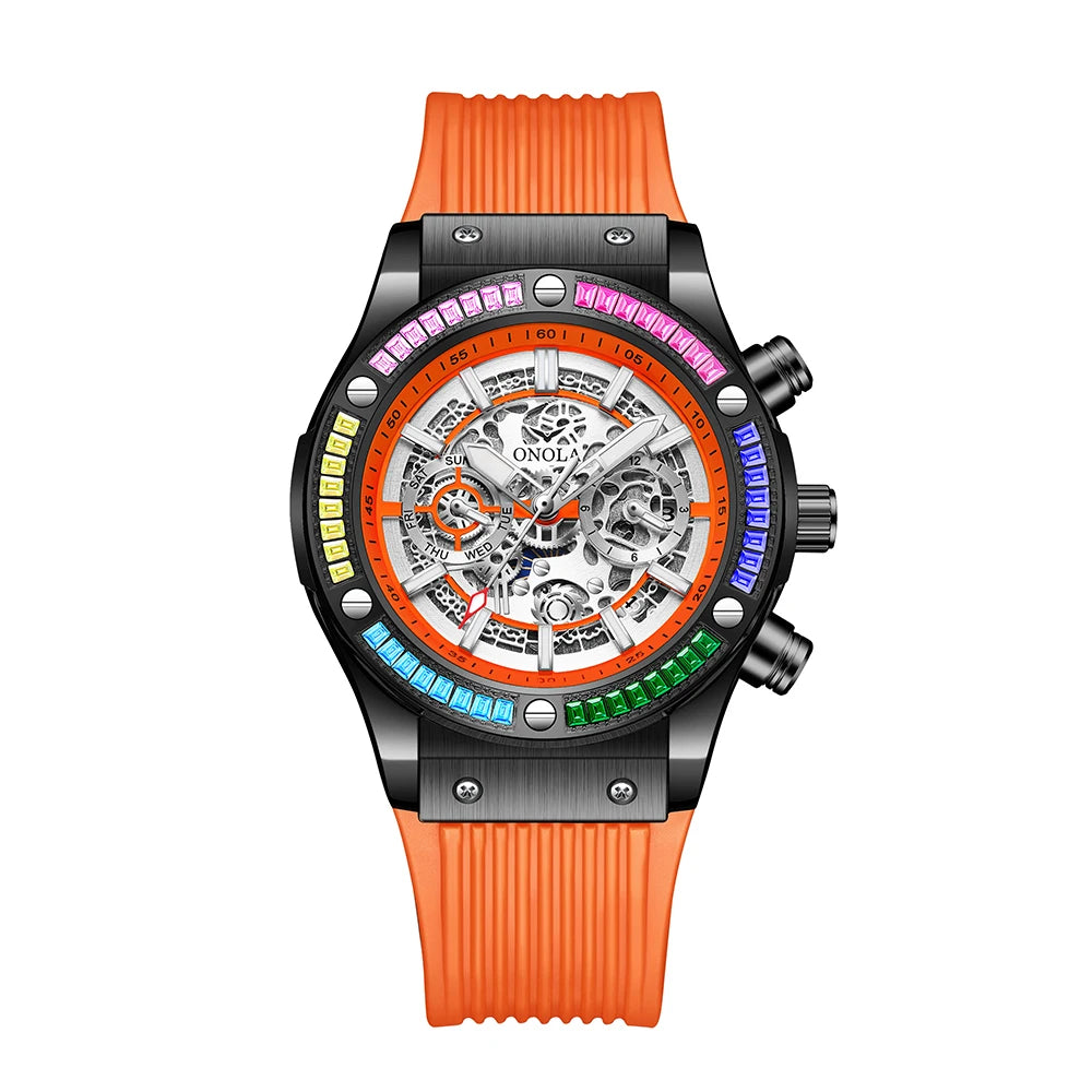Luxury Mechanical Watch Men Waterproof Luminous Sports Design