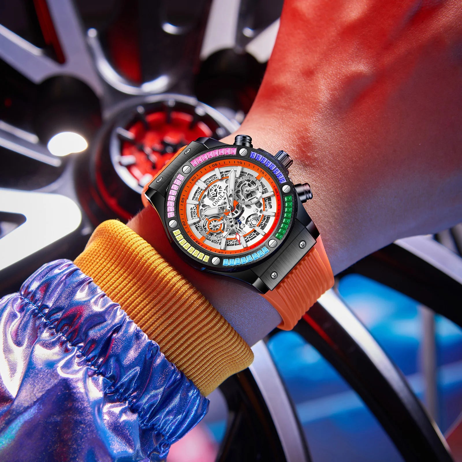 Luxury Mechanical Watch Men Waterproof Luminous Sports Design