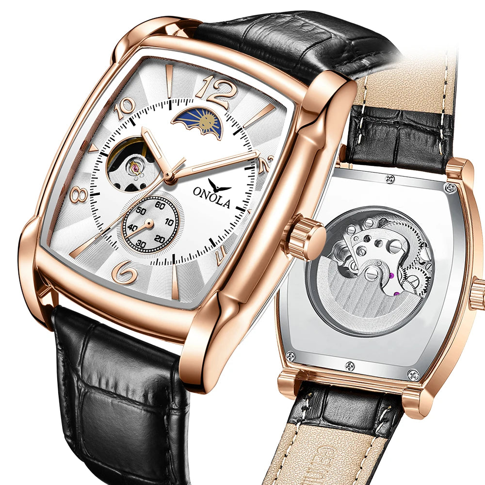 Retro Luxury Men’s Automatic Mechanical Watch Waterproof Night Light